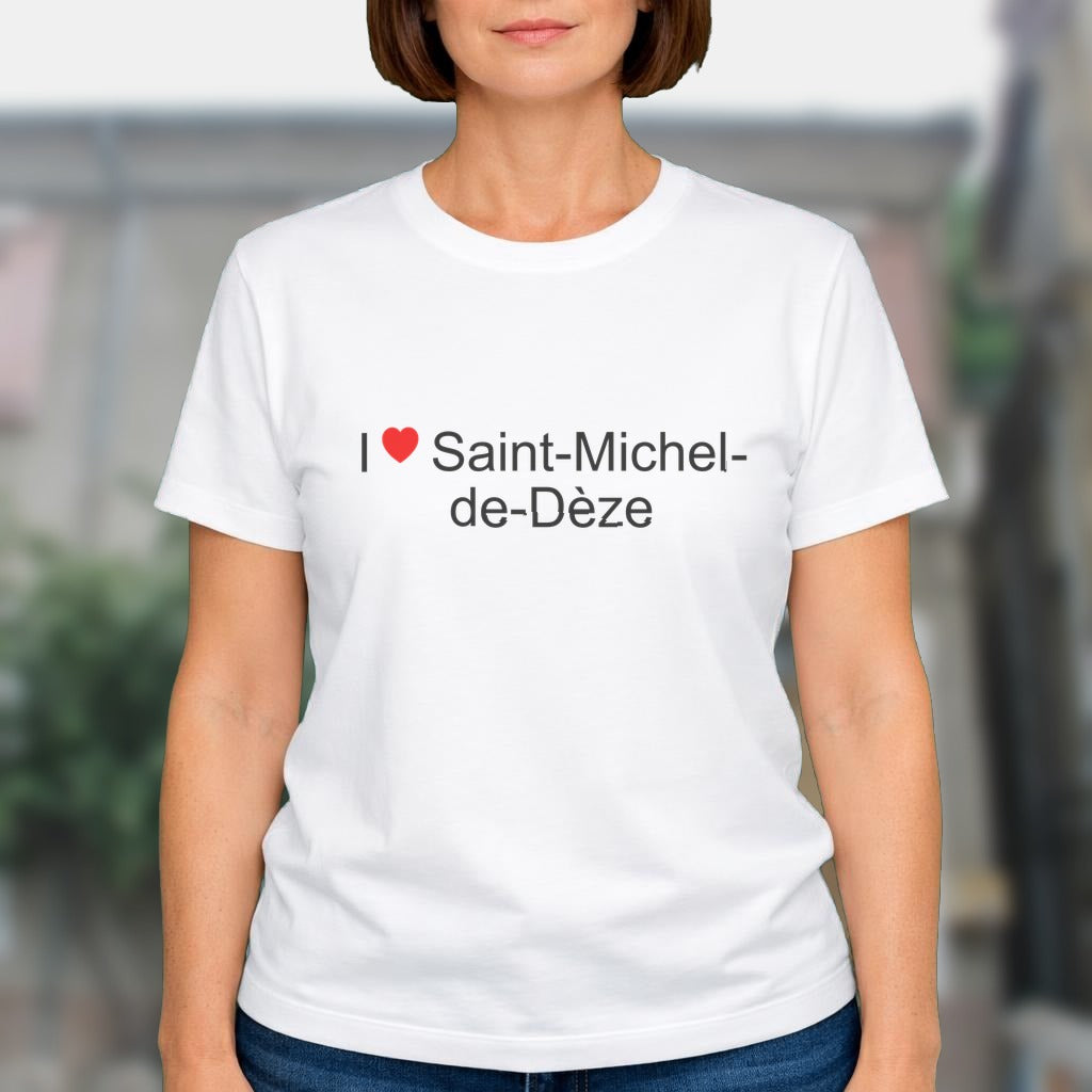 T-shirt I love saint-michel-de-dèze