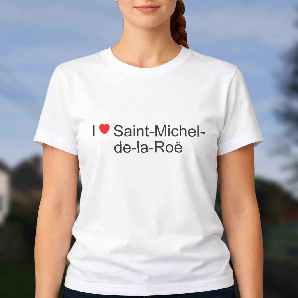 T-shirt I love saint-michel-de-la-roë
