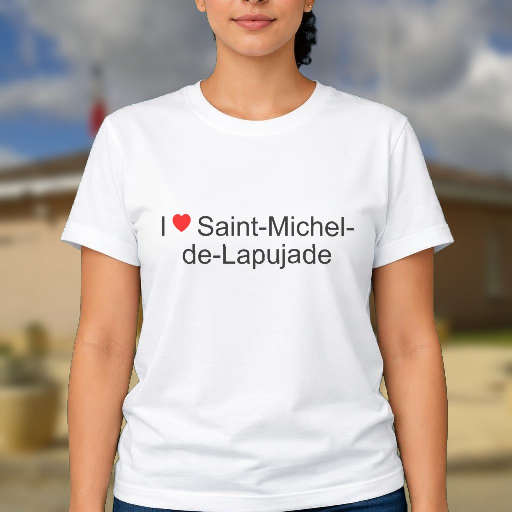 T-shirt I love saint-michel-de-lapujade