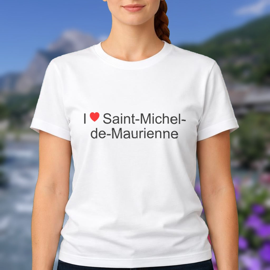 T-shirt I love saint-michel-de-maurienne