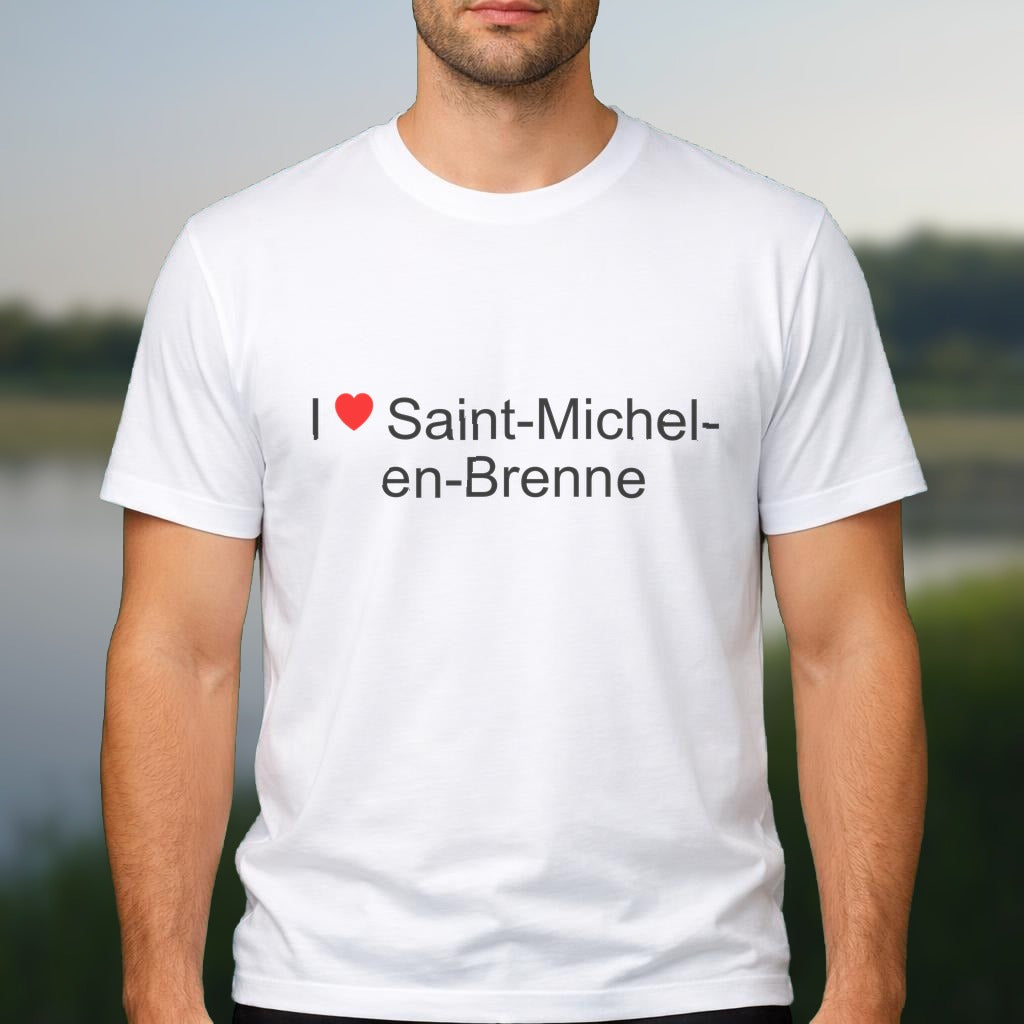 T-shirt I love saint-michel-en-brenne
