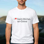 T-shirt I love saint-michel-en-grève