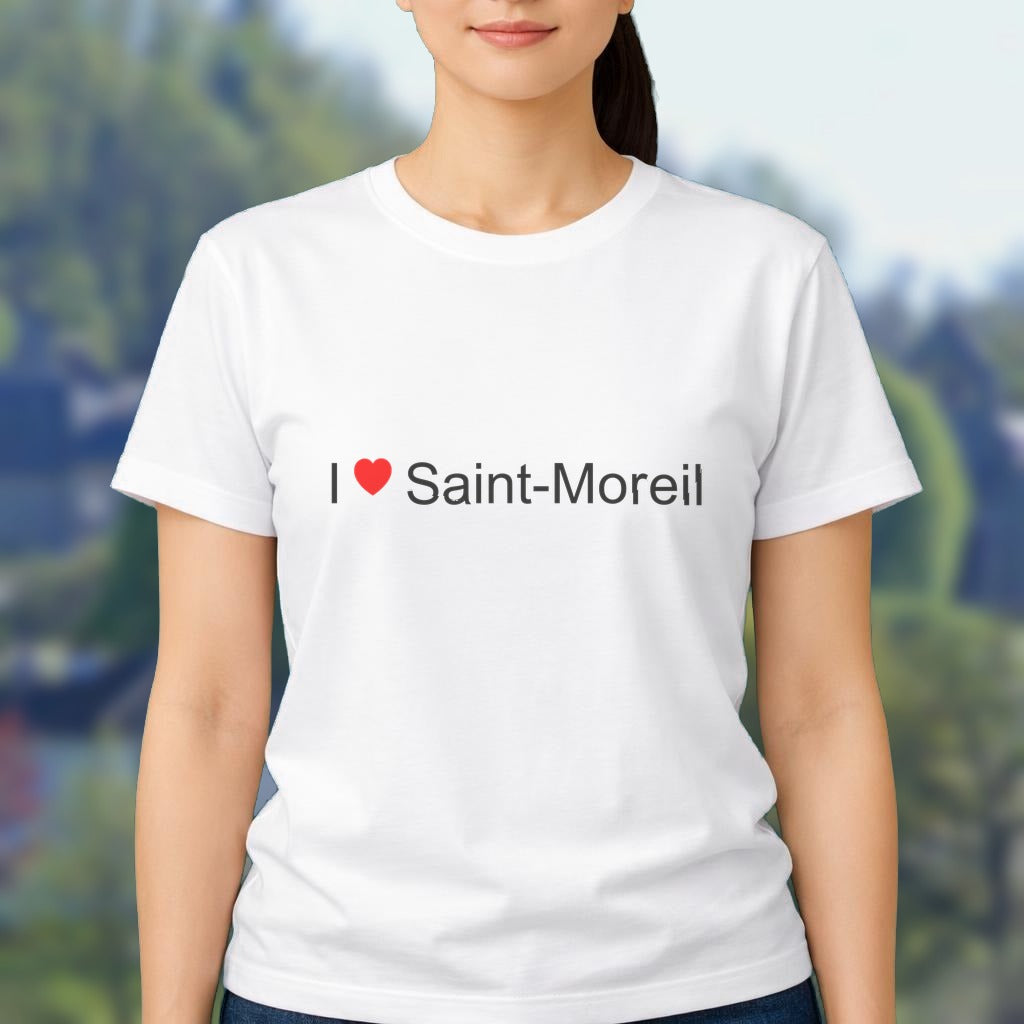 T-shirt I love saint-moreil