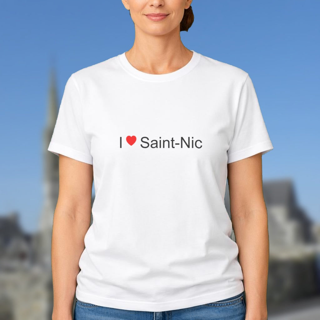 T-shirt I love saint-nic