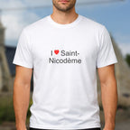 T-shirt I love saint-nicodème