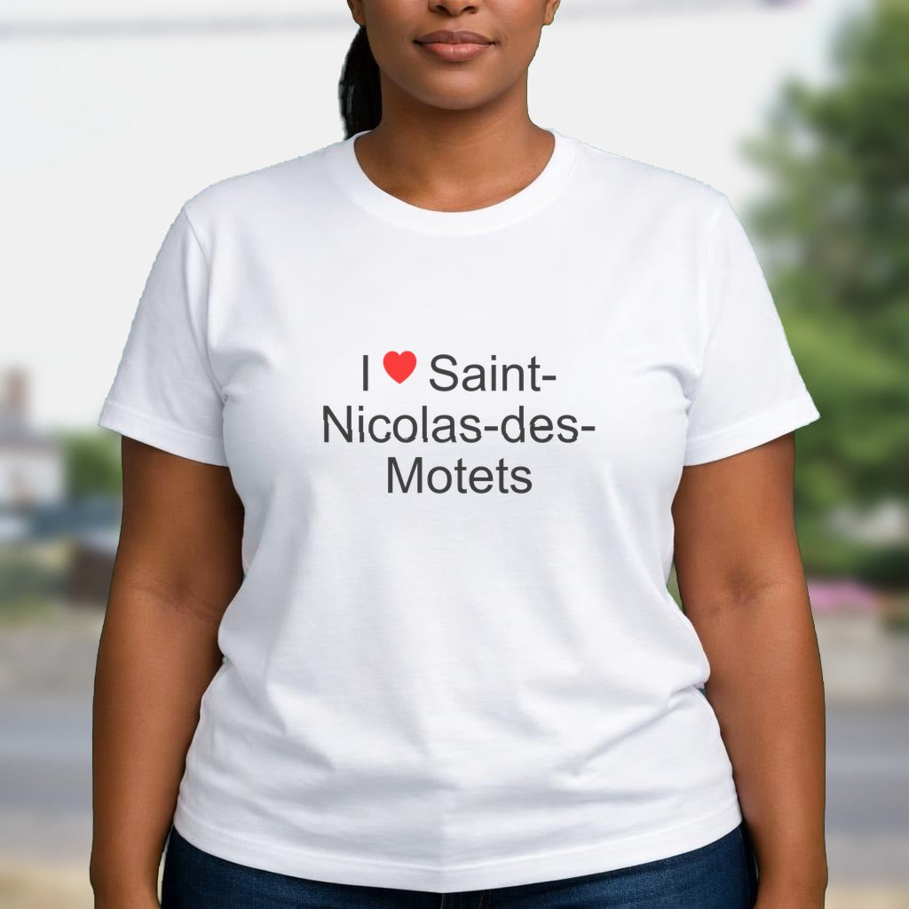 T-shirt I love saint-nicolas-des-motets