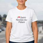 T-shirt I love saint-nicolas-du-pélem