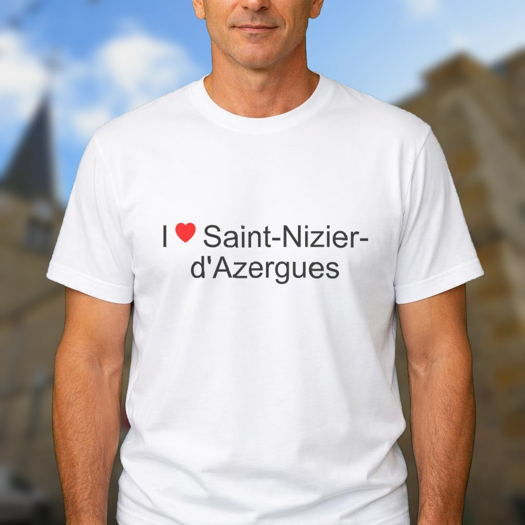 T-shirt I love saint-nizier-d'azergues