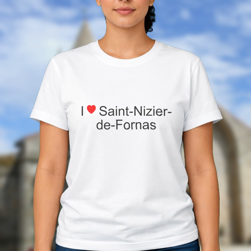 T-shirt I love saint-nizier-de-fornas