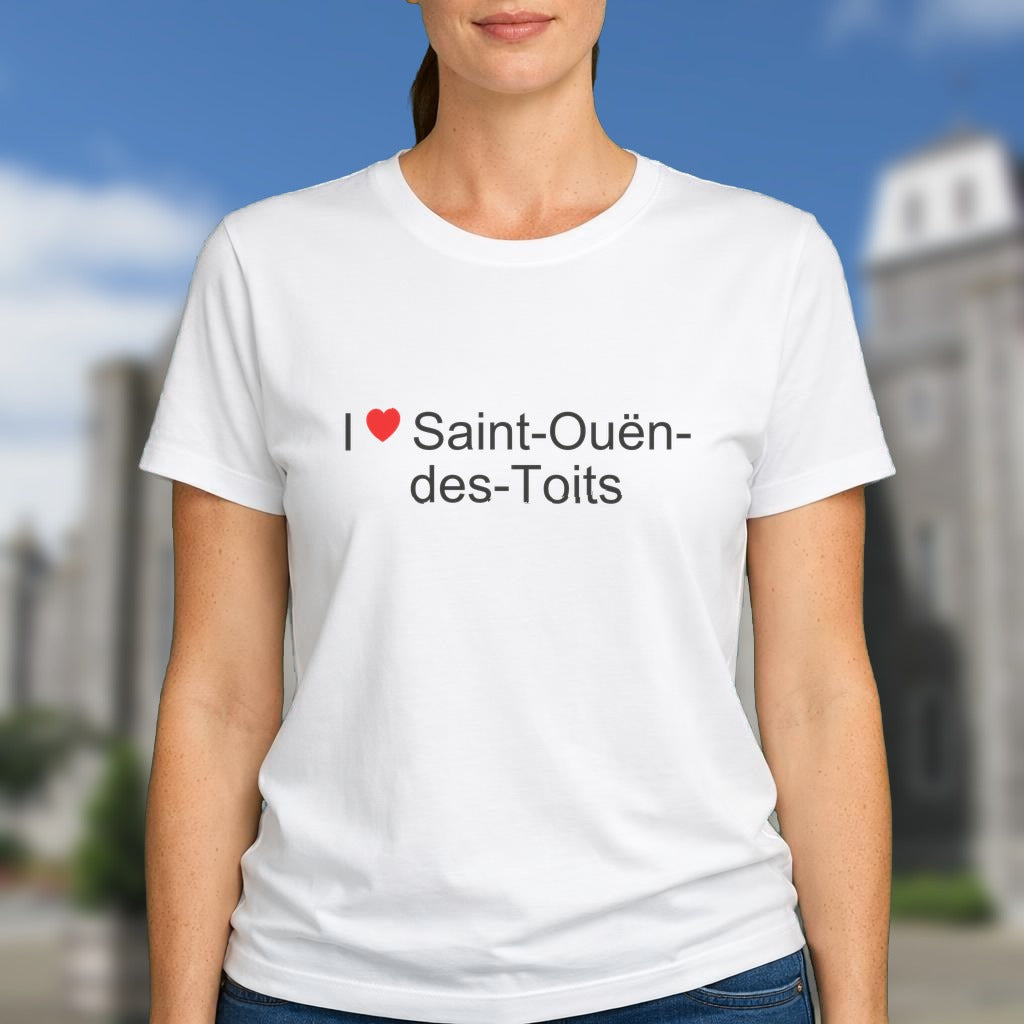T-shirt I love saint-ouën-des-toits