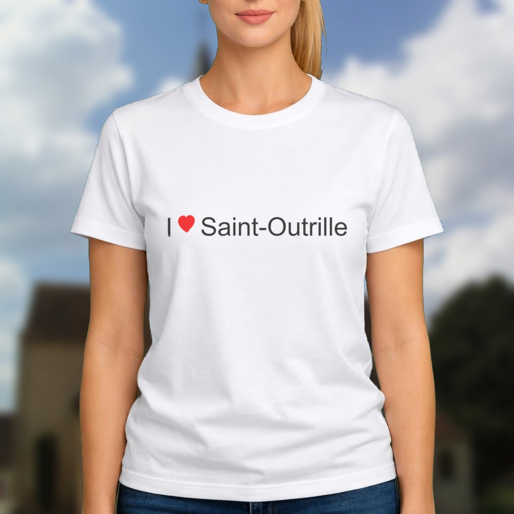 T-shirt I love saint-outrille