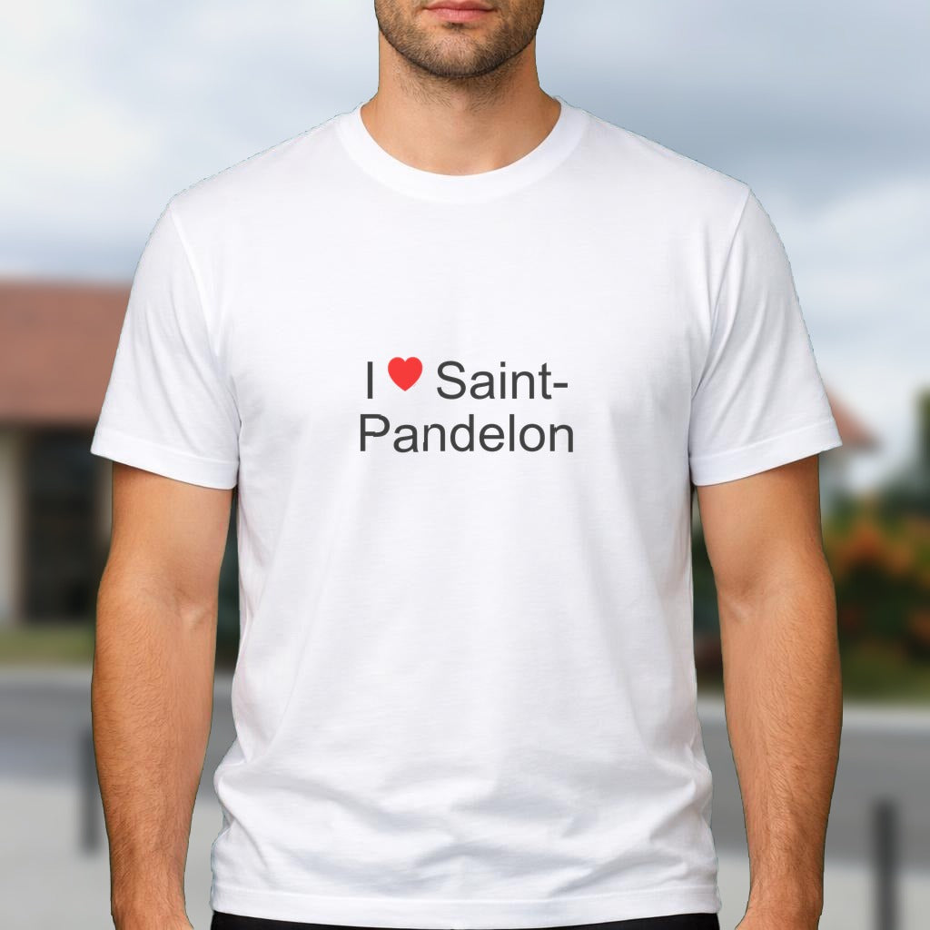 T-shirt I love saint-pandelon