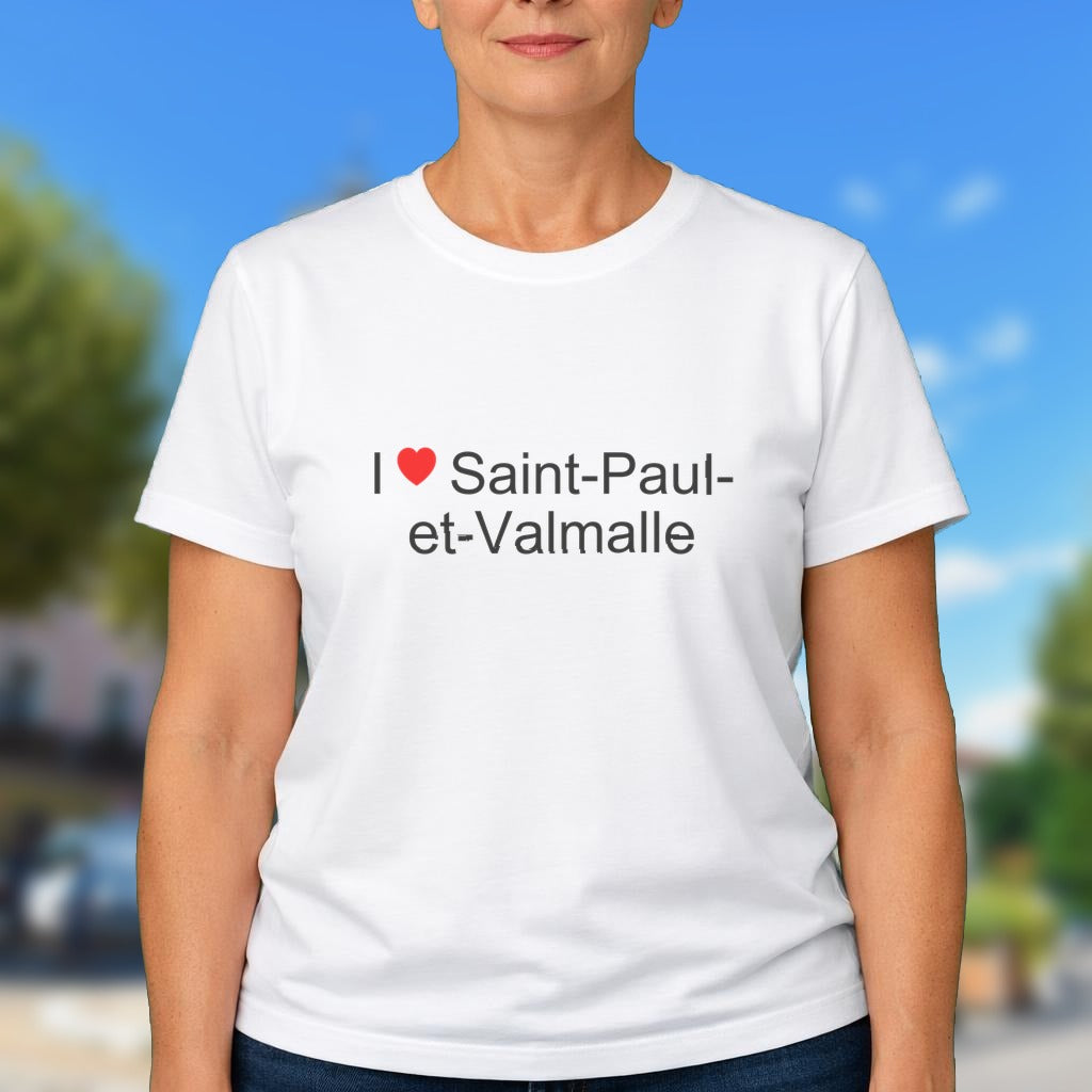 T-shirt I love saint-paul-et-valmalle