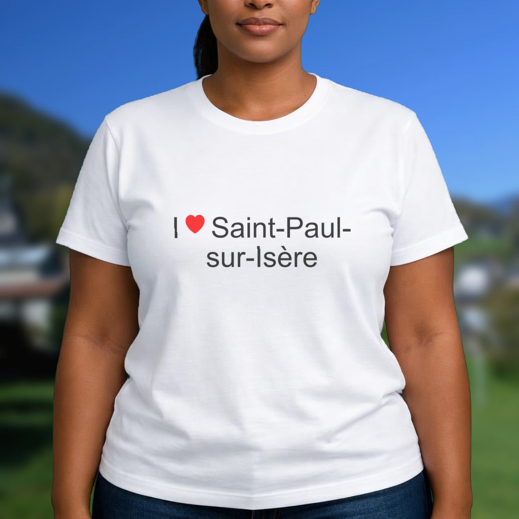 T-shirt I love saint-paul-sur-isère