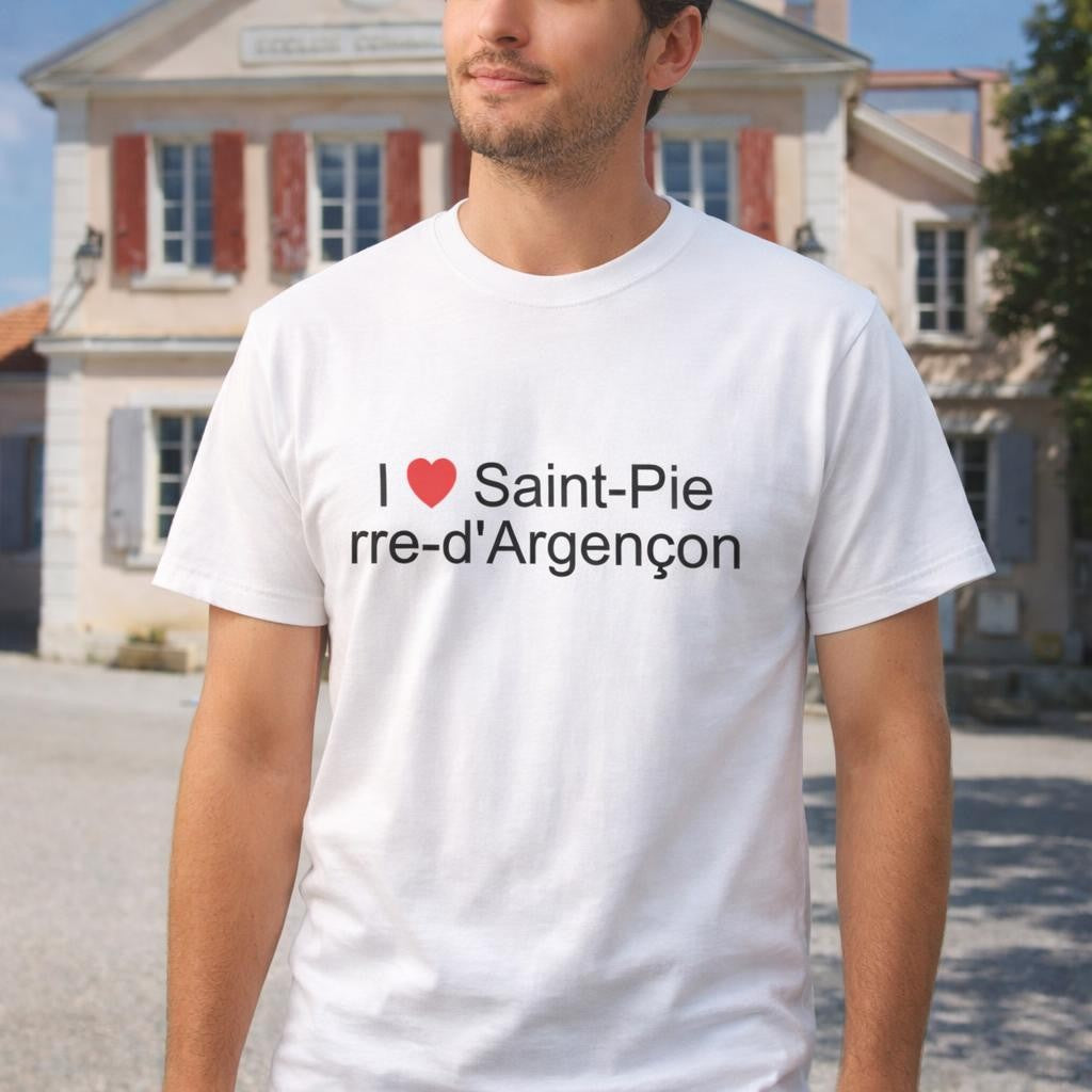T-shirt I love saint-pierre-d'argençon