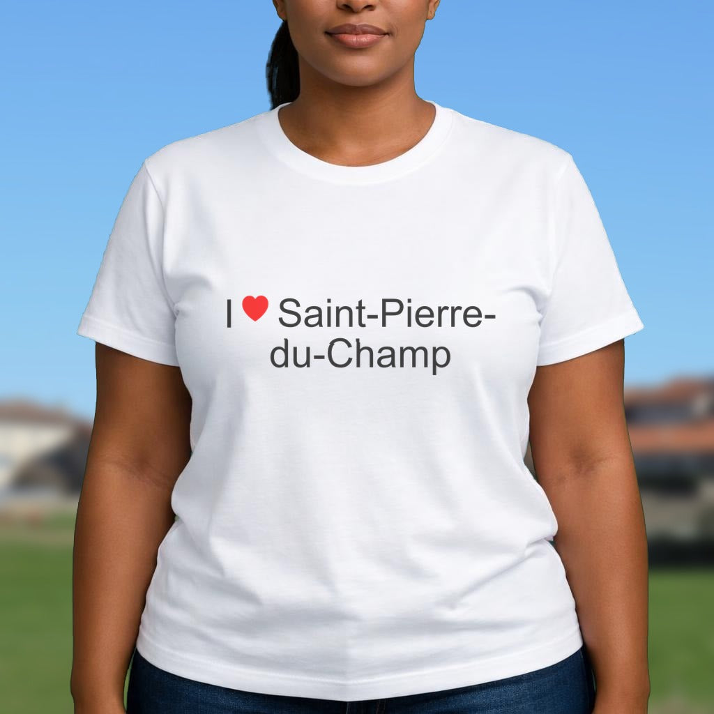 T-shirt I love saint-pierre-du-champ