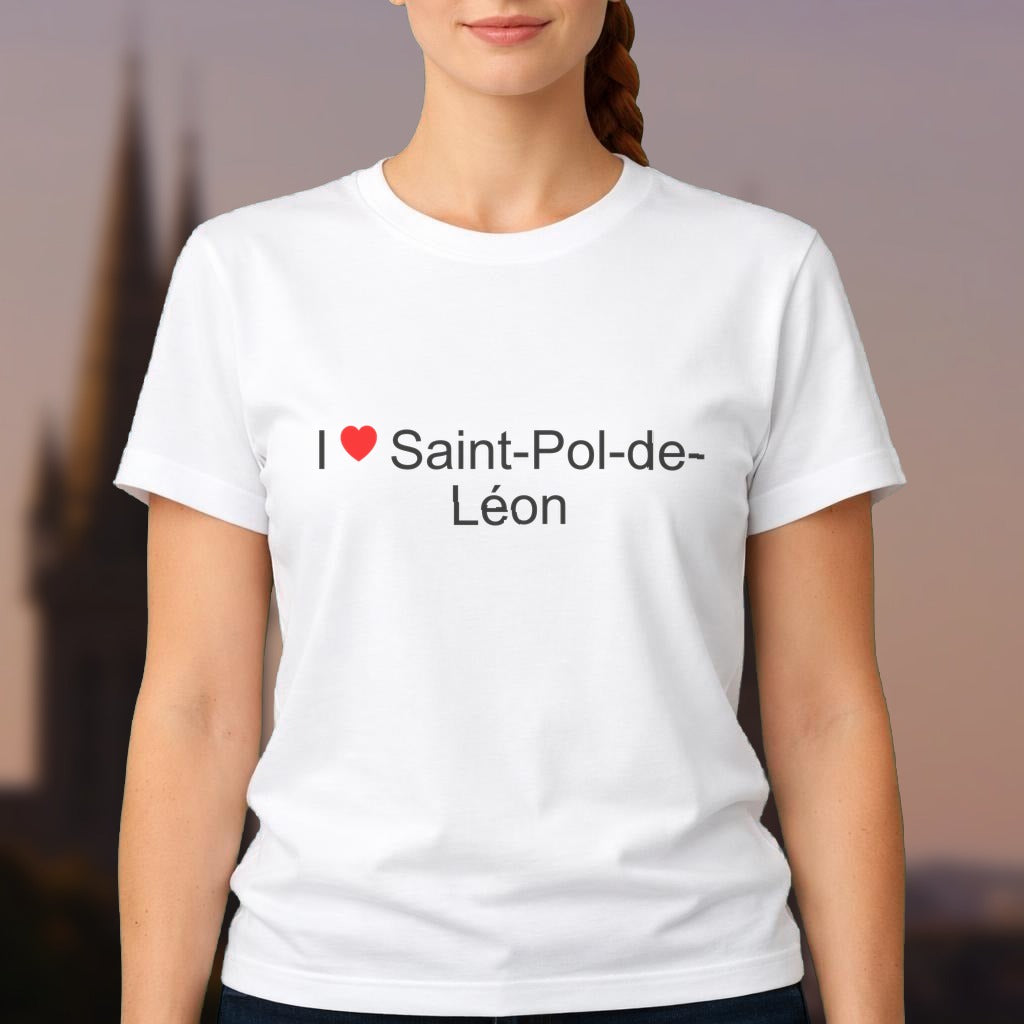 T-shirt I love saint-pol-de-léon