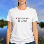 T-shirt I love saint-priest-de-gimel