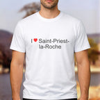 T-shirt I love saint-priest-la-roche