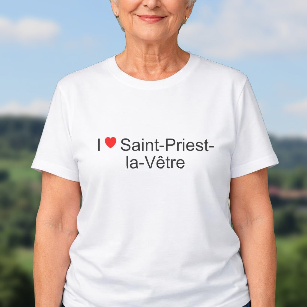 T-shirt I love saint-priest-la-vêtre