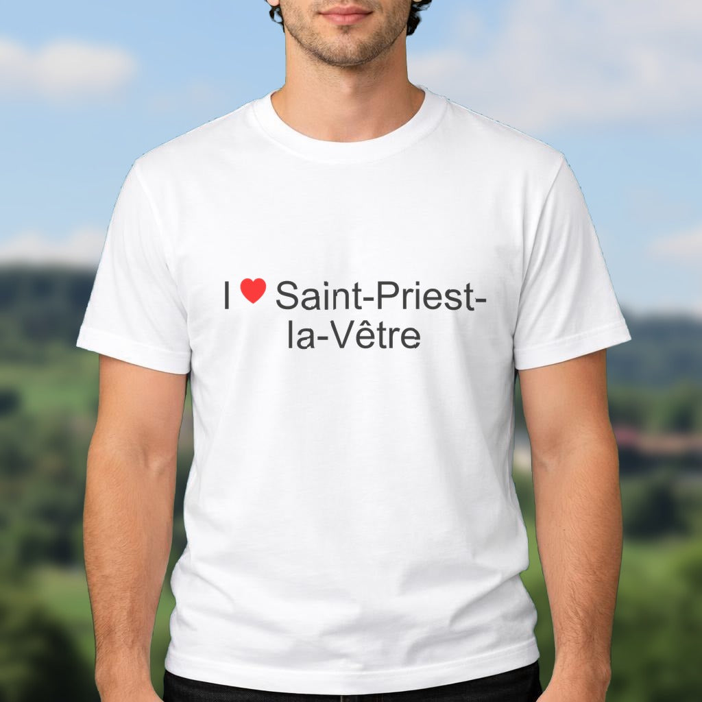 T-shirt I love saint-priest-la-vêtre