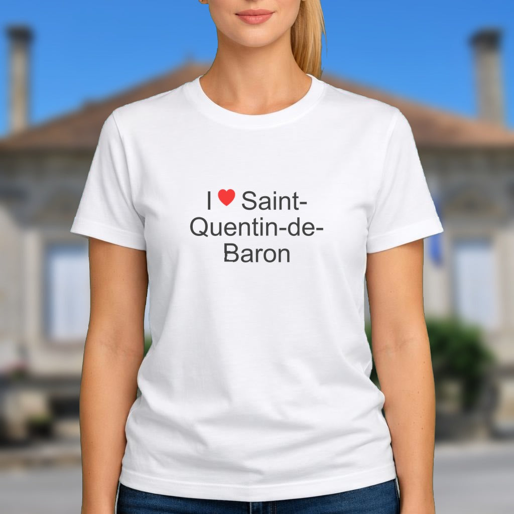 T-shirt I love saint-quentin-de-baron