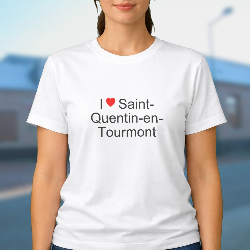 T-shirt I love saint-quentin-en-tourmont