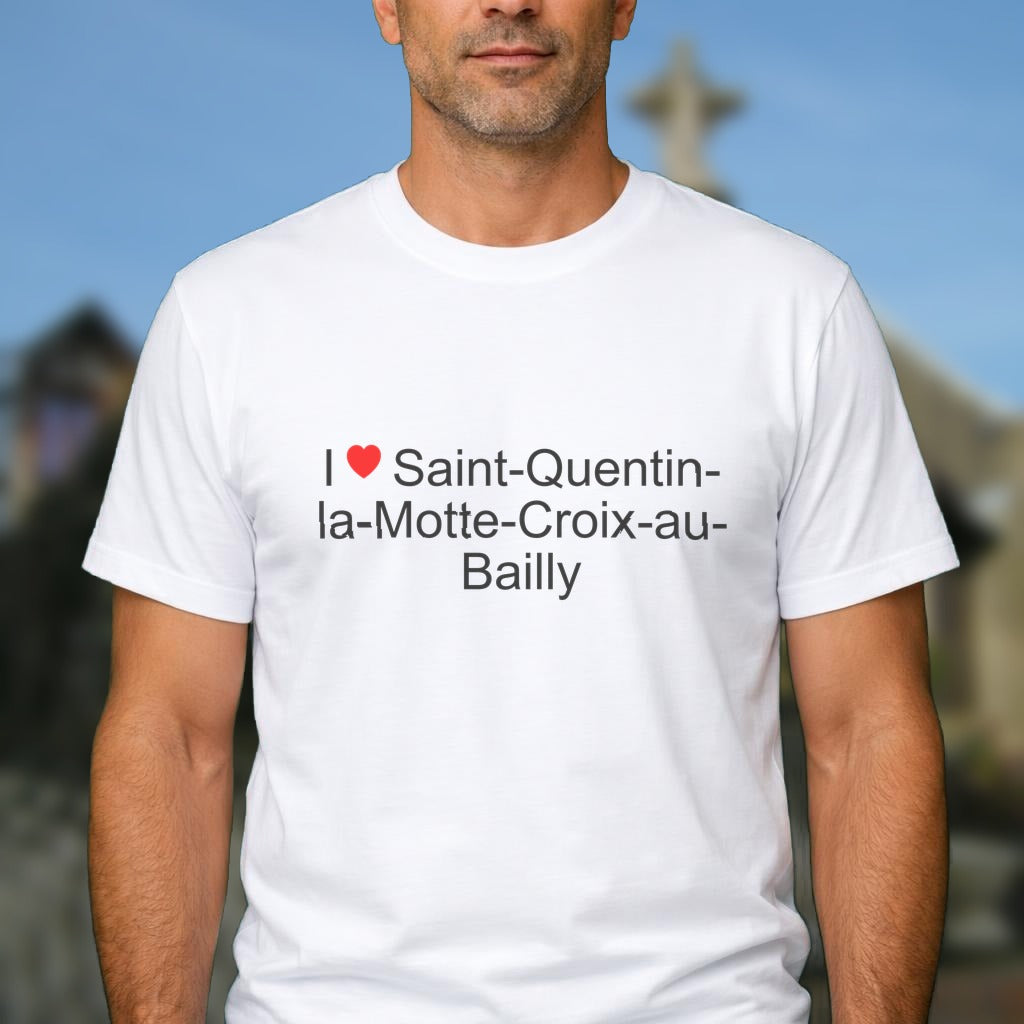T-shirt I love saint-quentin-la-motte-croix-au-bailly