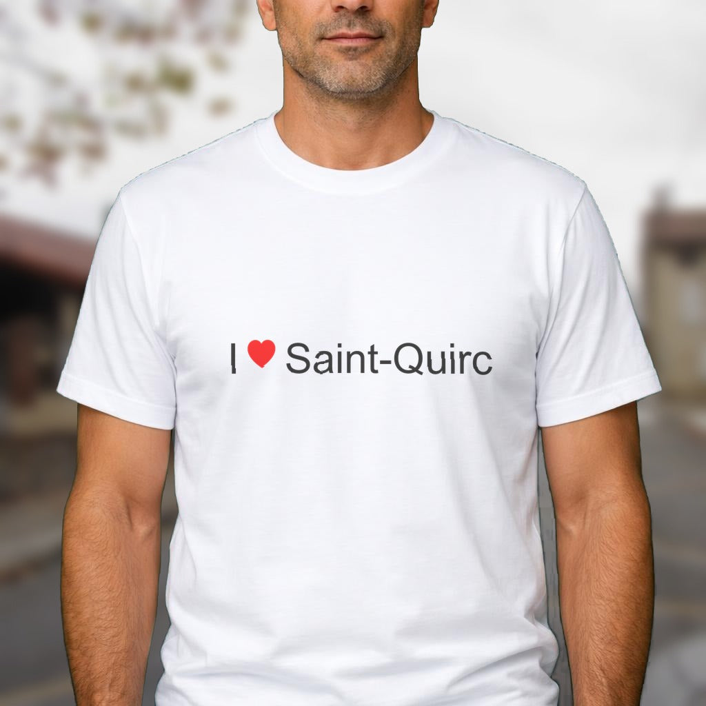 T-shirt I love saint-quirc