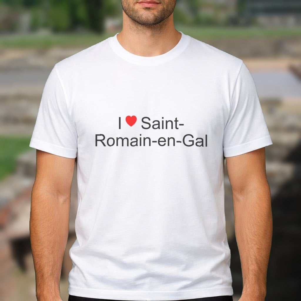 T-shirt I love saint-romain-en-gal