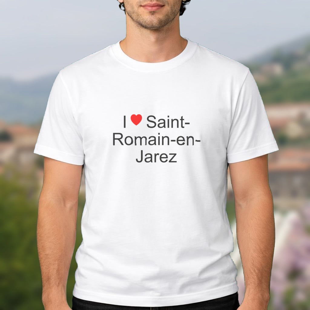 T-shirt I love saint-romain-en-jarez