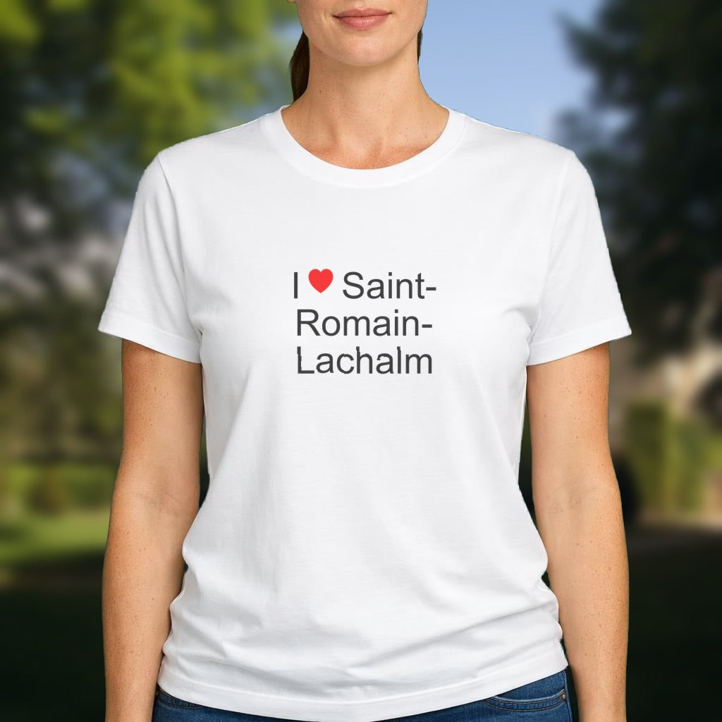 T-shirt I love saint-romain-lachalm