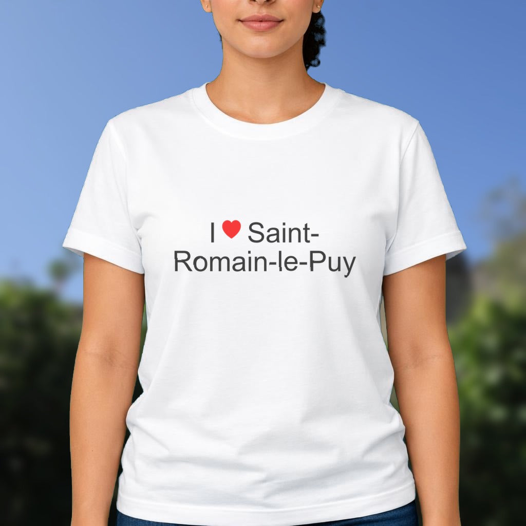 T-shirt I love saint-romain-le-puy