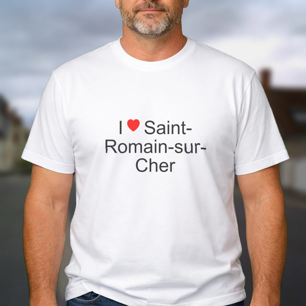 T-shirt I love saint-romain-sur-cher