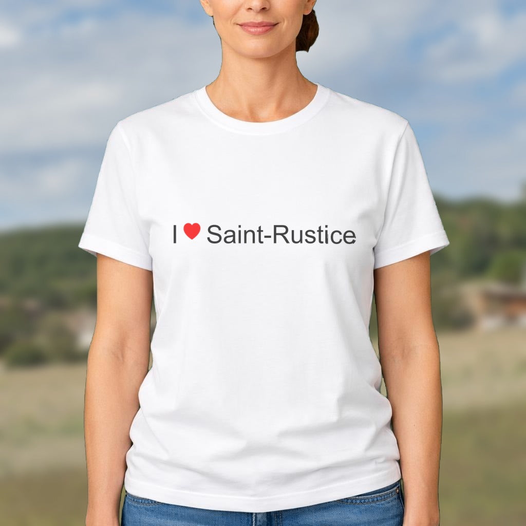 T-shirt I love saint-rustice