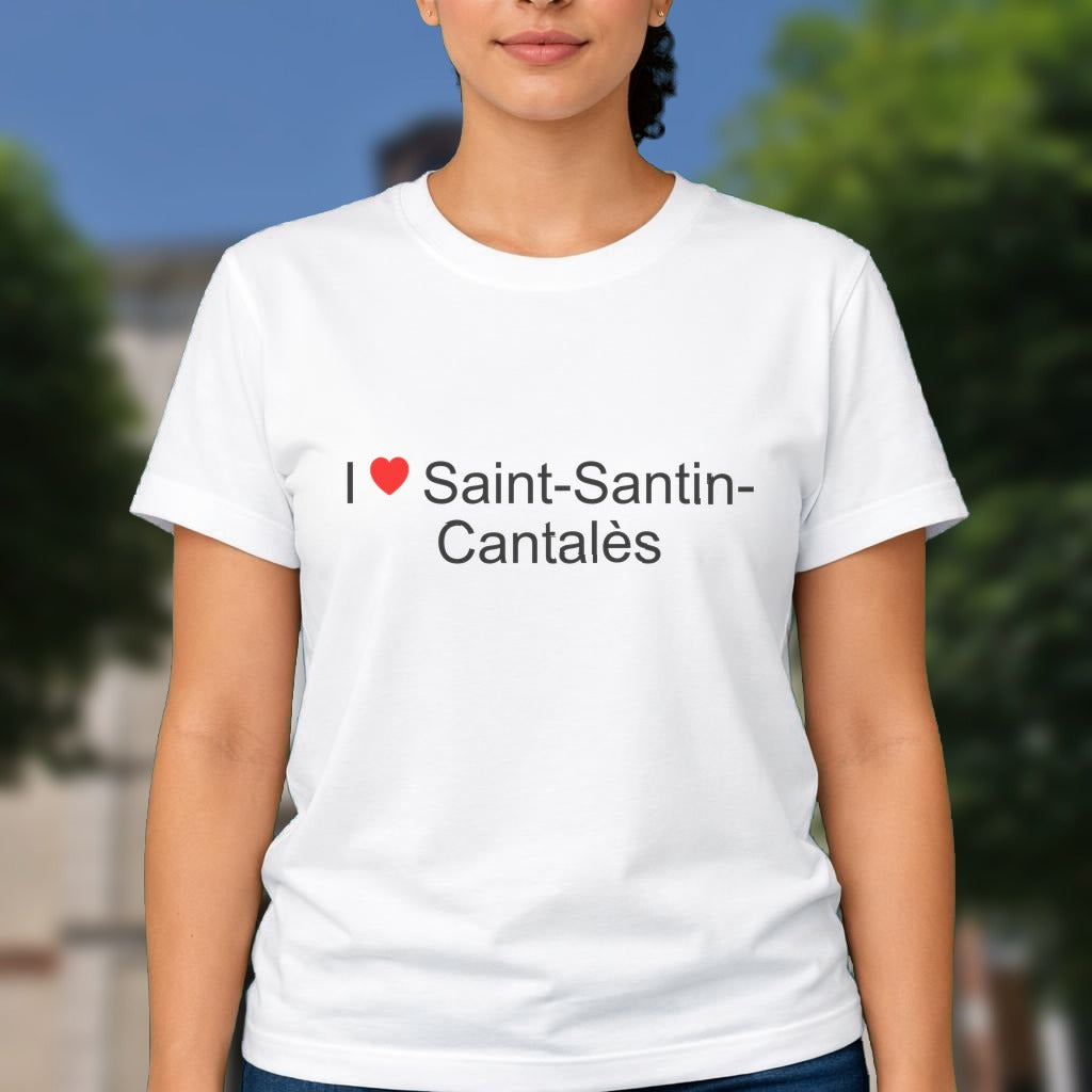 T-shirt I love saint-santin-cantalès
