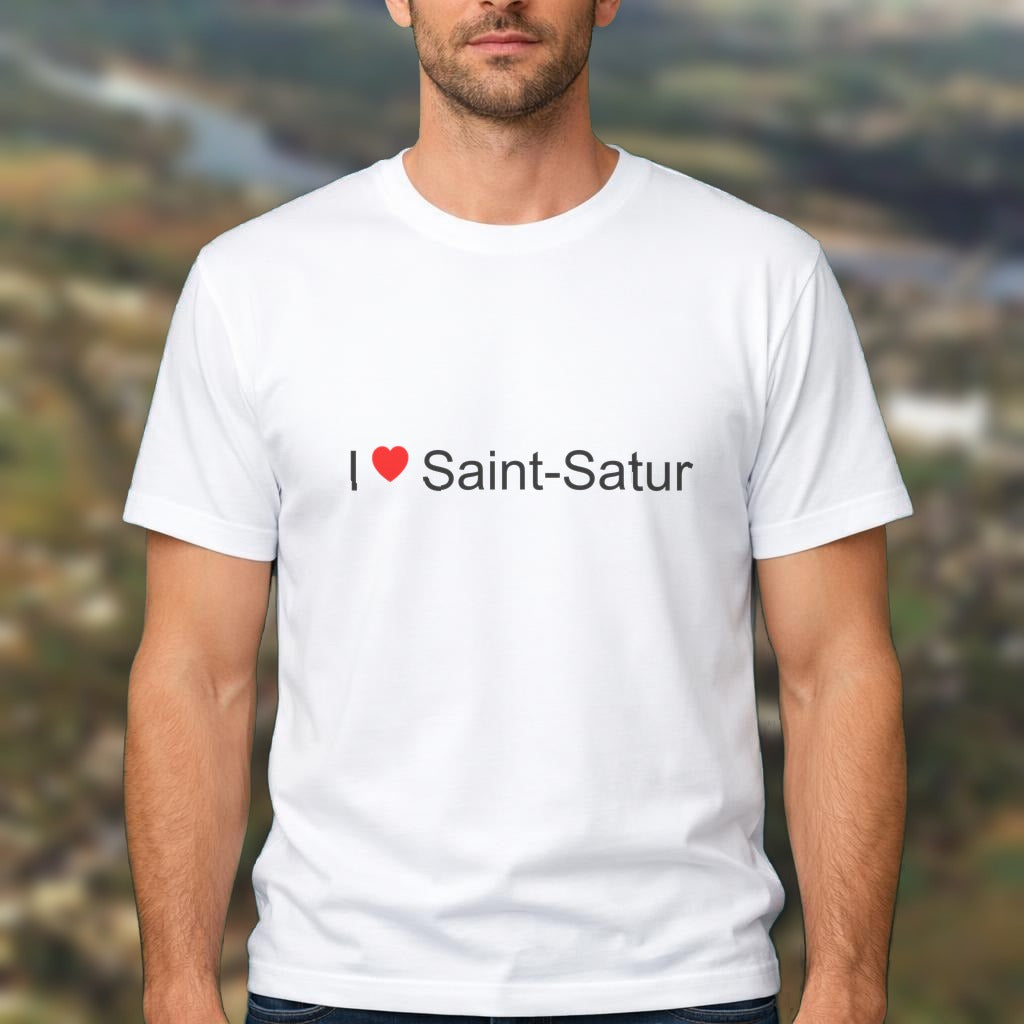 T-shirt I love saint-satur