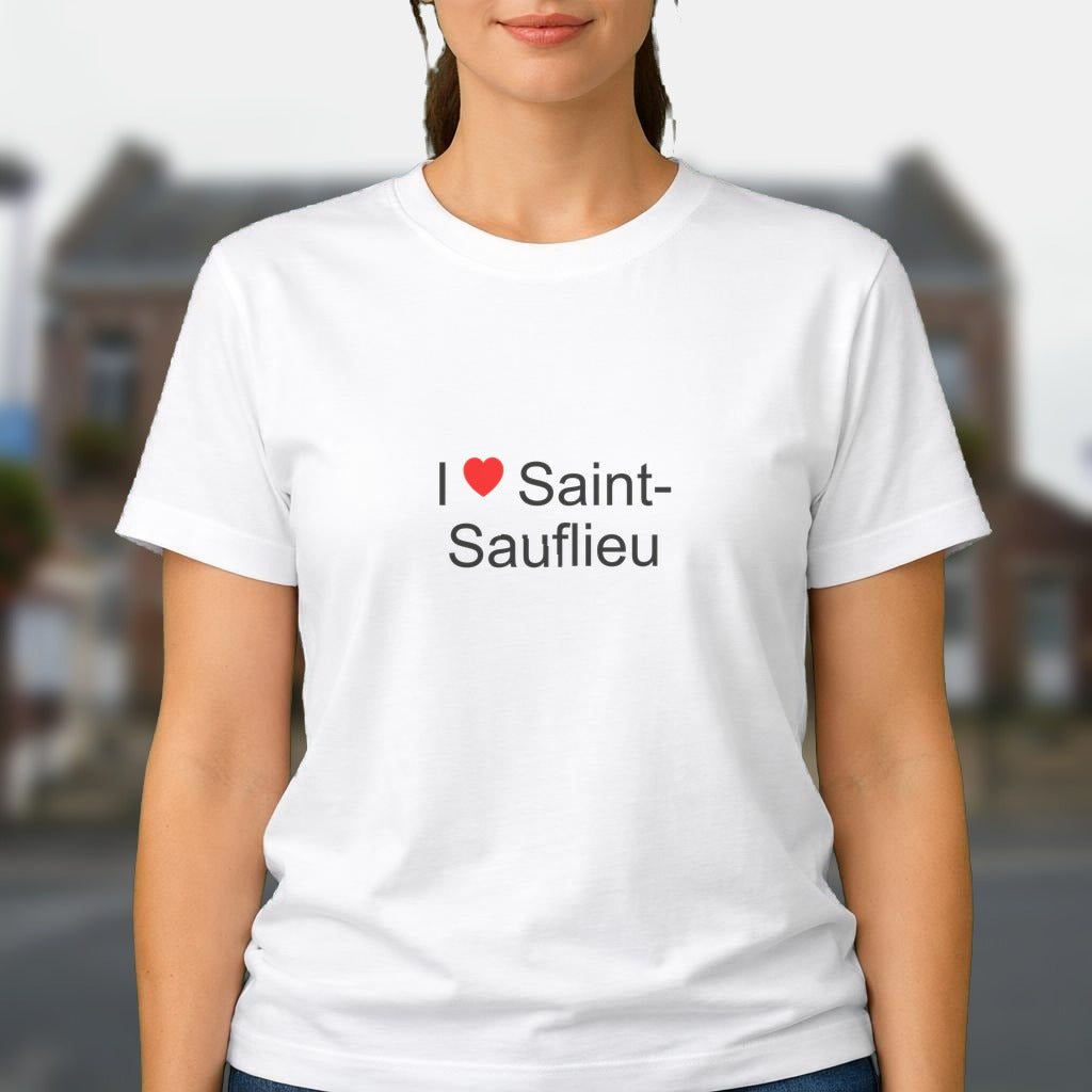 T-shirt I love saint-sauflieu