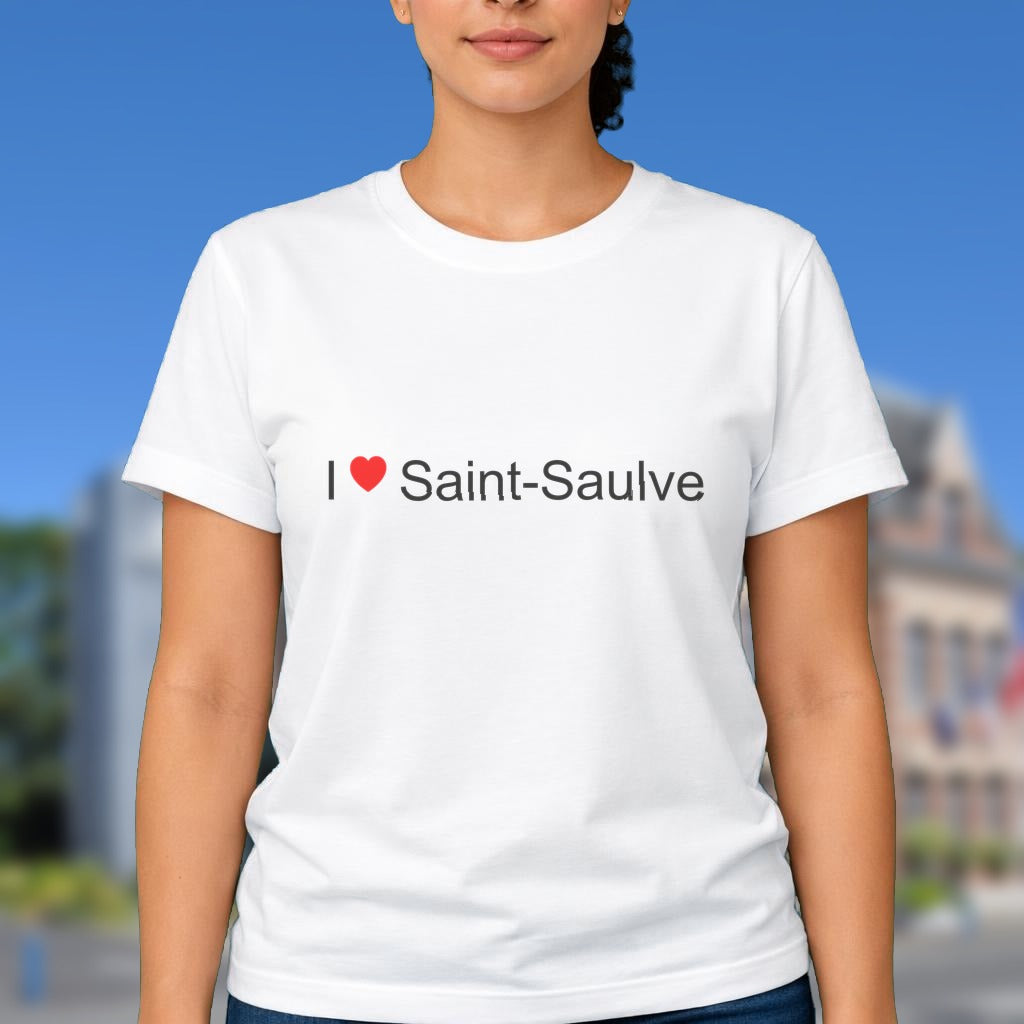 T-shirt I love saint-saulve