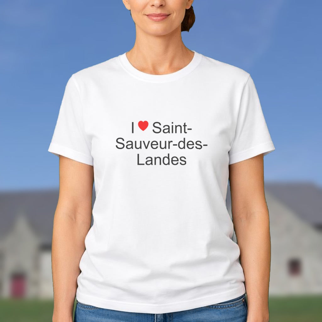 T-shirt I love saint-sauveur-des-landes