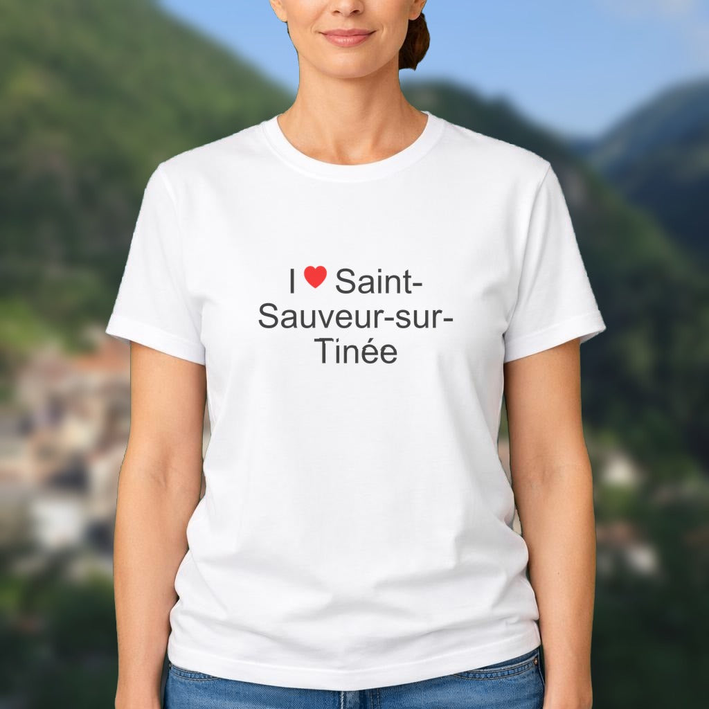 T-shirt I love saint-sauveur-sur-tinée