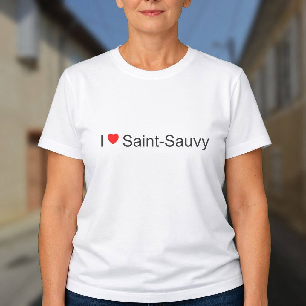 T-shirt I love saint-sauvy