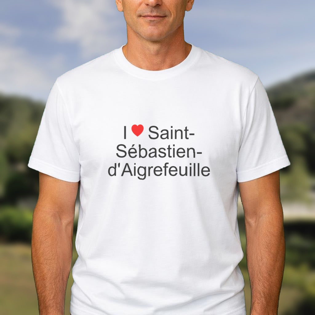 T-shirt I love saint-sébastien-d'aigrefeuille