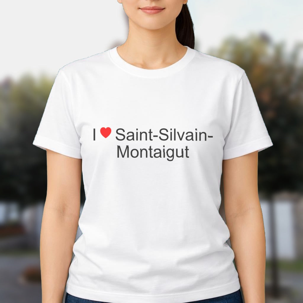 T-shirt I love saint-silvain-montaigut