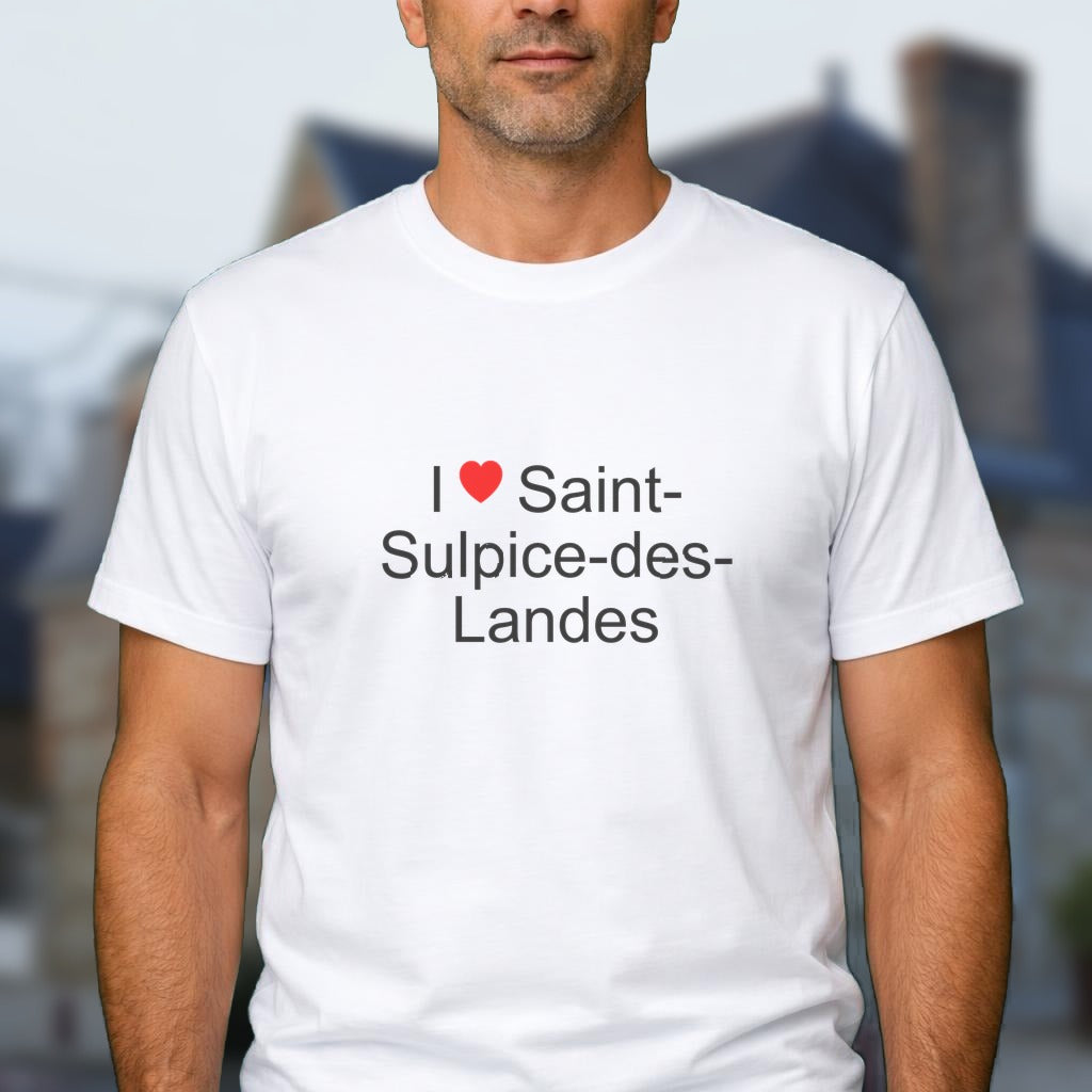 T-shirt I love saint-sulpice-des-landes