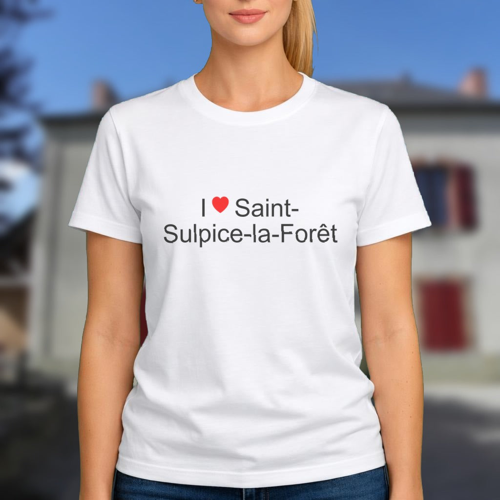 T-shirt I love saint-sulpice-la-forêt