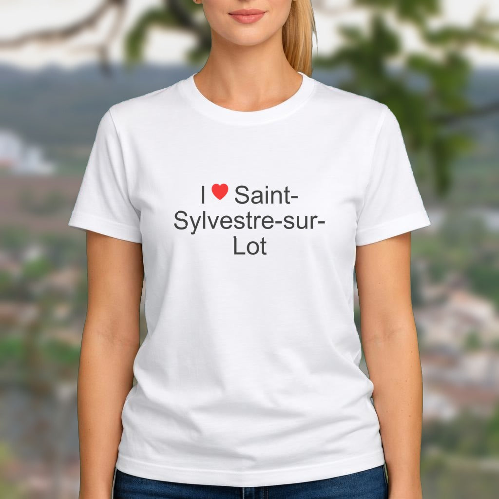 T-shirt I love saint-sylvestre-sur-lot