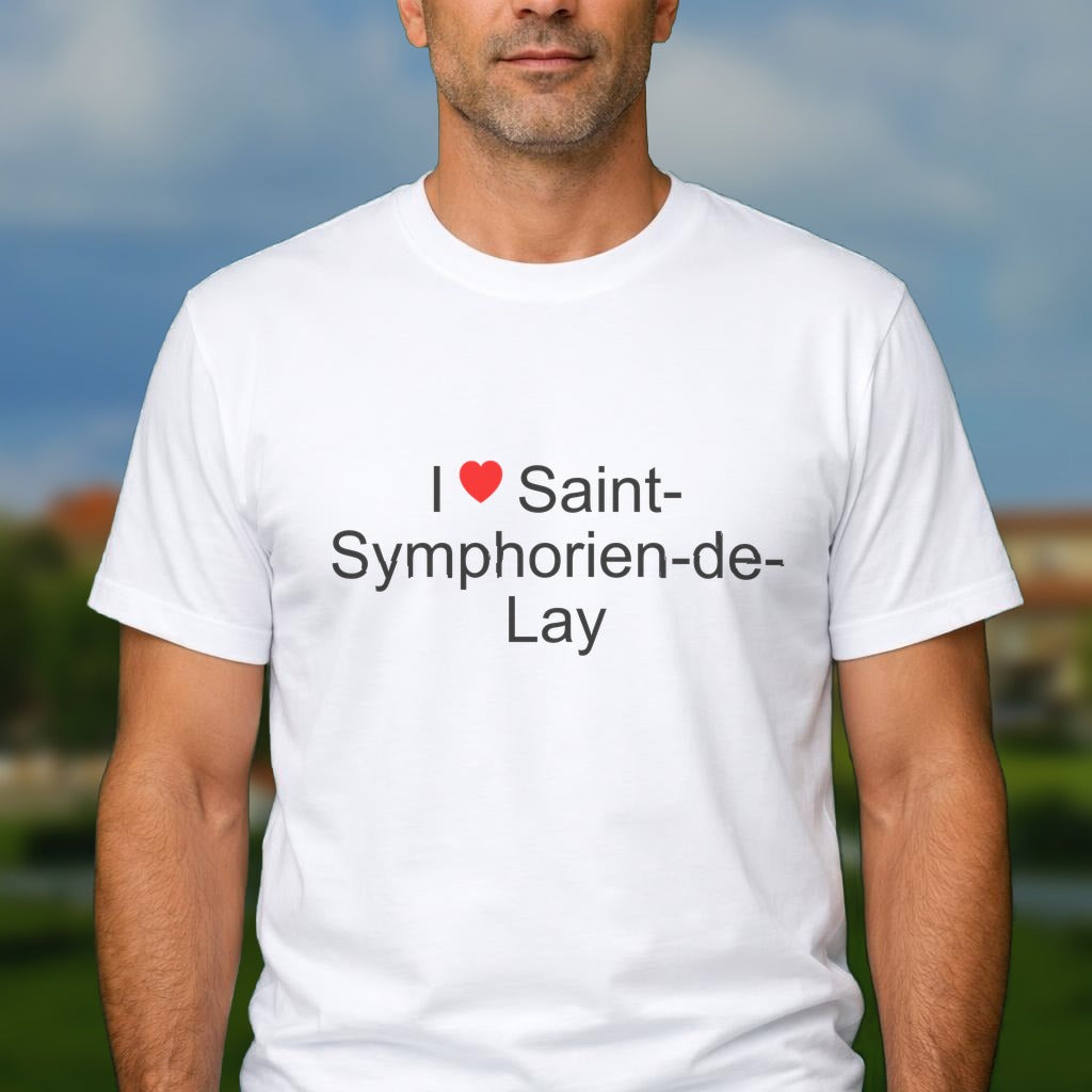 T-shirt I love saint-symphorien-de-lay