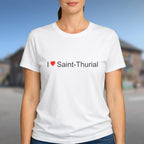 T-shirt I love saint-thurial