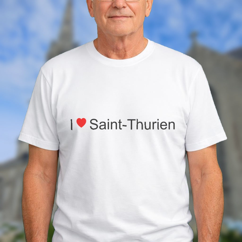 T-shirt I love saint-thurien